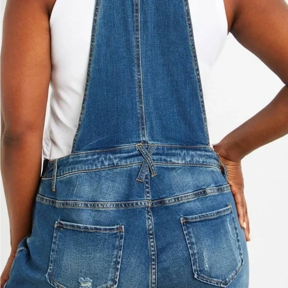 Motherhood Maternity Indigo Blues Jean Overalls NWT, Size XS - Picture 5 of 6